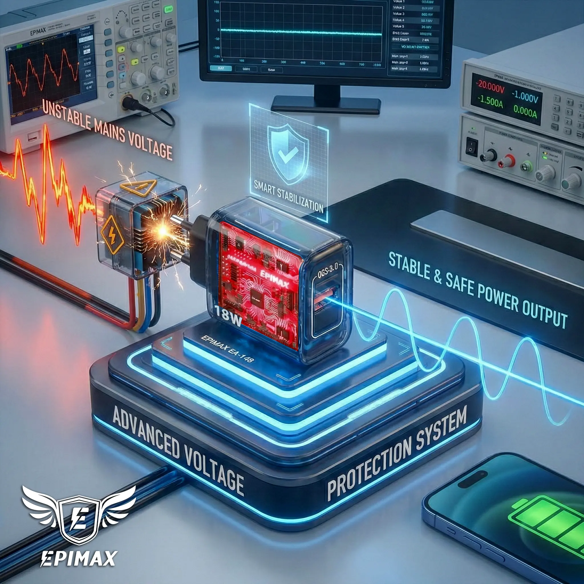 آداپتور شارژ 18 وات اپیمکس EA-148 - Image 6