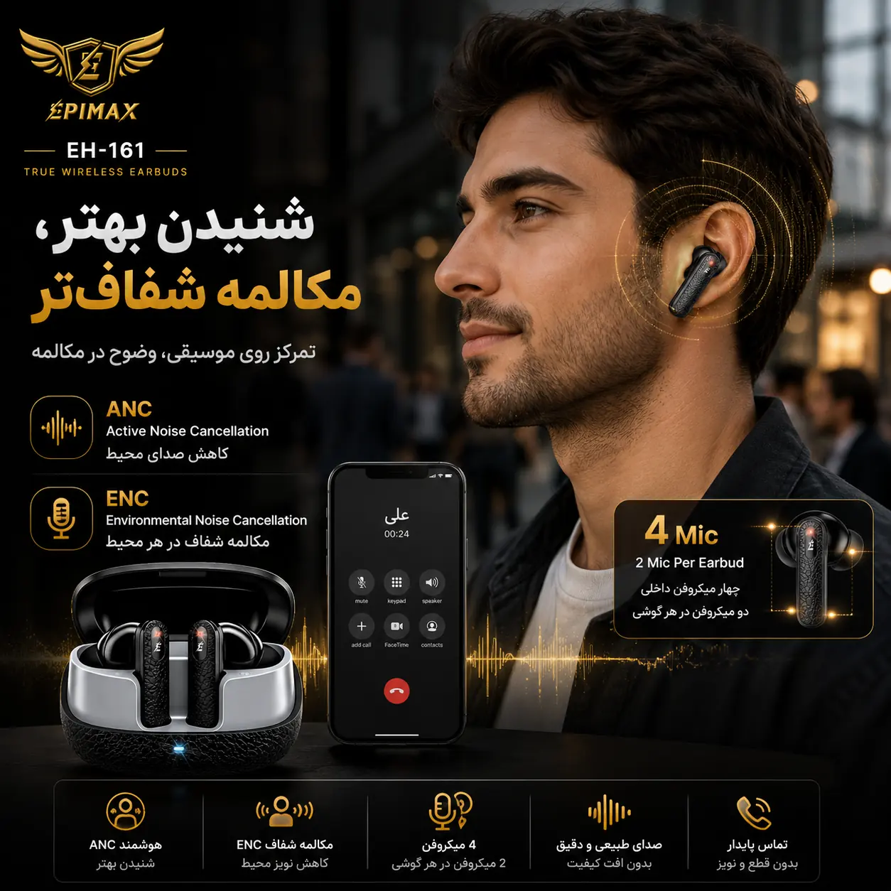 ایرپاد اپیمکس EH-161 ANC+ENC - Image 8