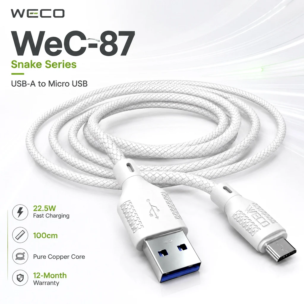 کابل شارژ ویکو WeC-87 Aquashield Micro - Image 4