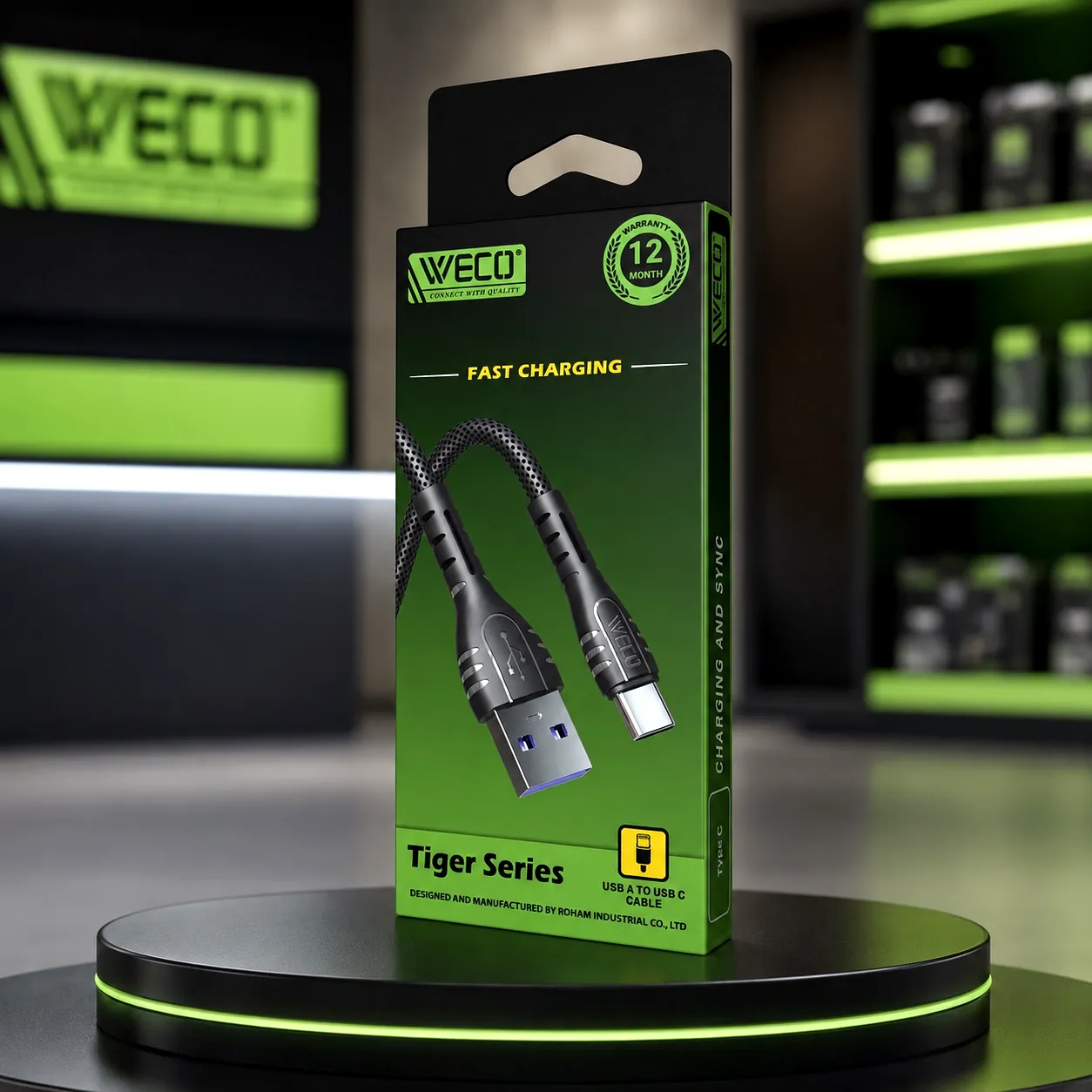 کابل شارژ ویکو WeC-48 Tiger Type-C - Image 2